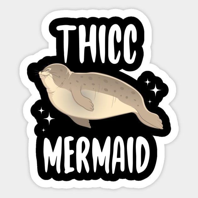Thicc Mermaid Sticker by Eugenex
